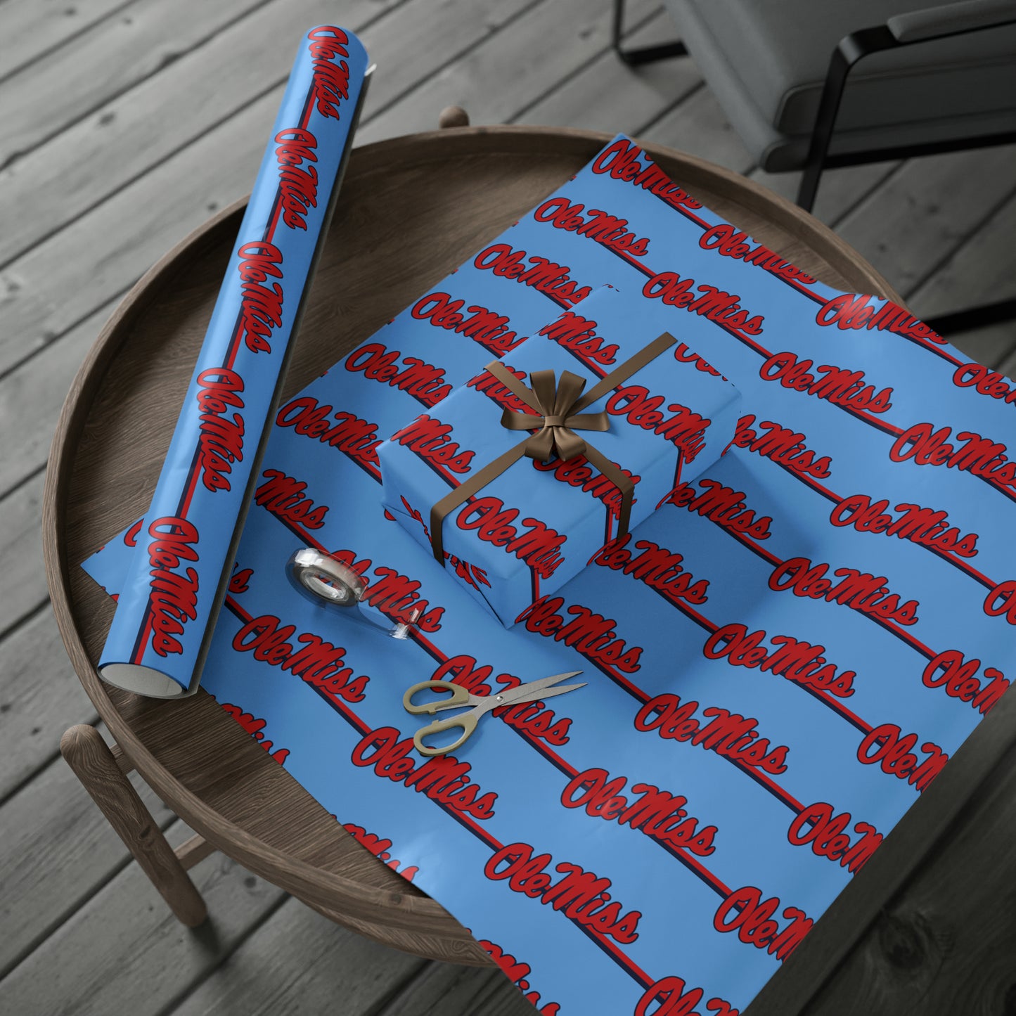 Ole Miss (Blue) Wrapping Paper