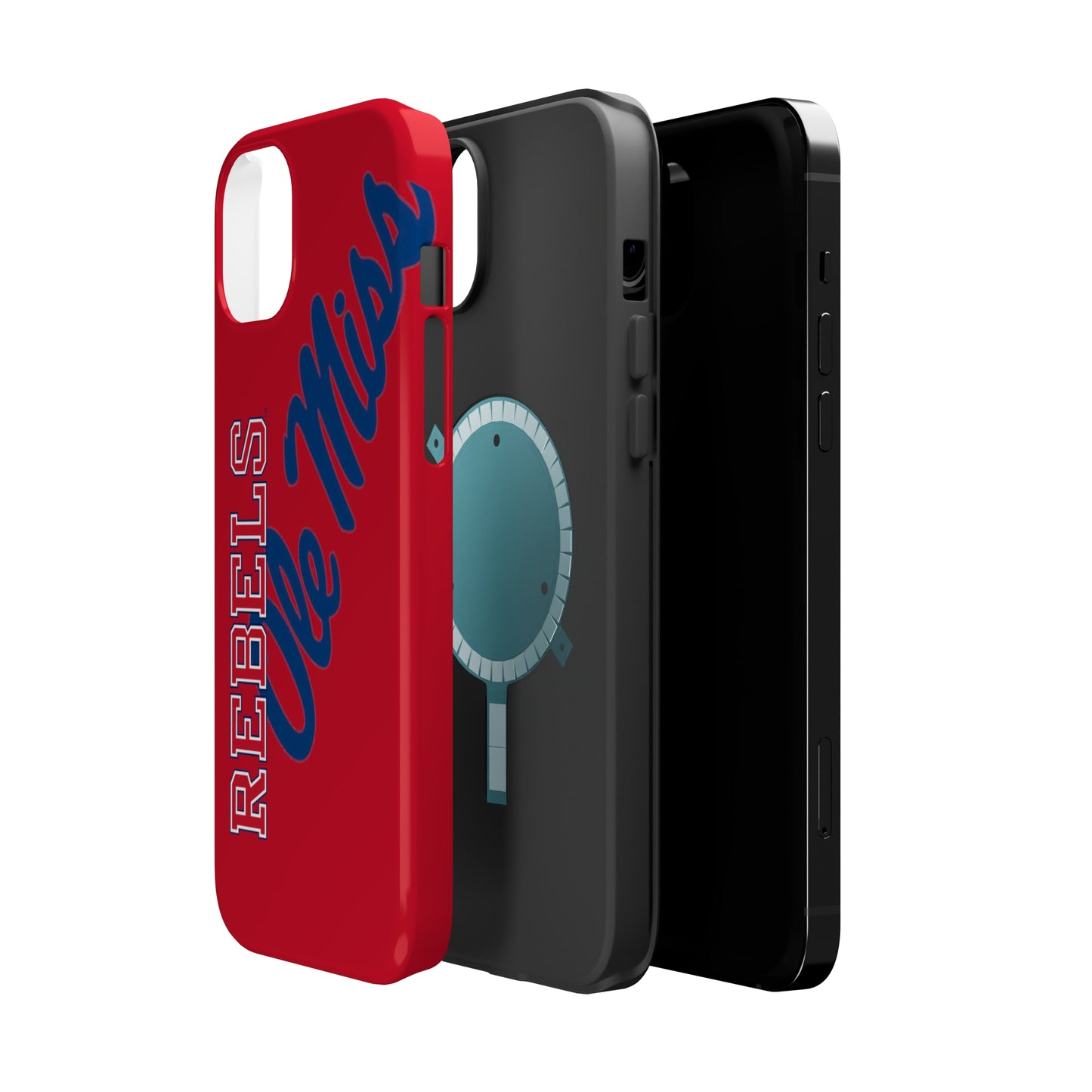 Ole Miss Rebels Iphone 14 MagSafe Tough Case (RED)