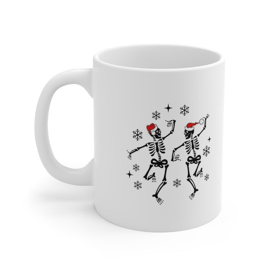 Skeleton Christmas Ceramic Mug 11oz