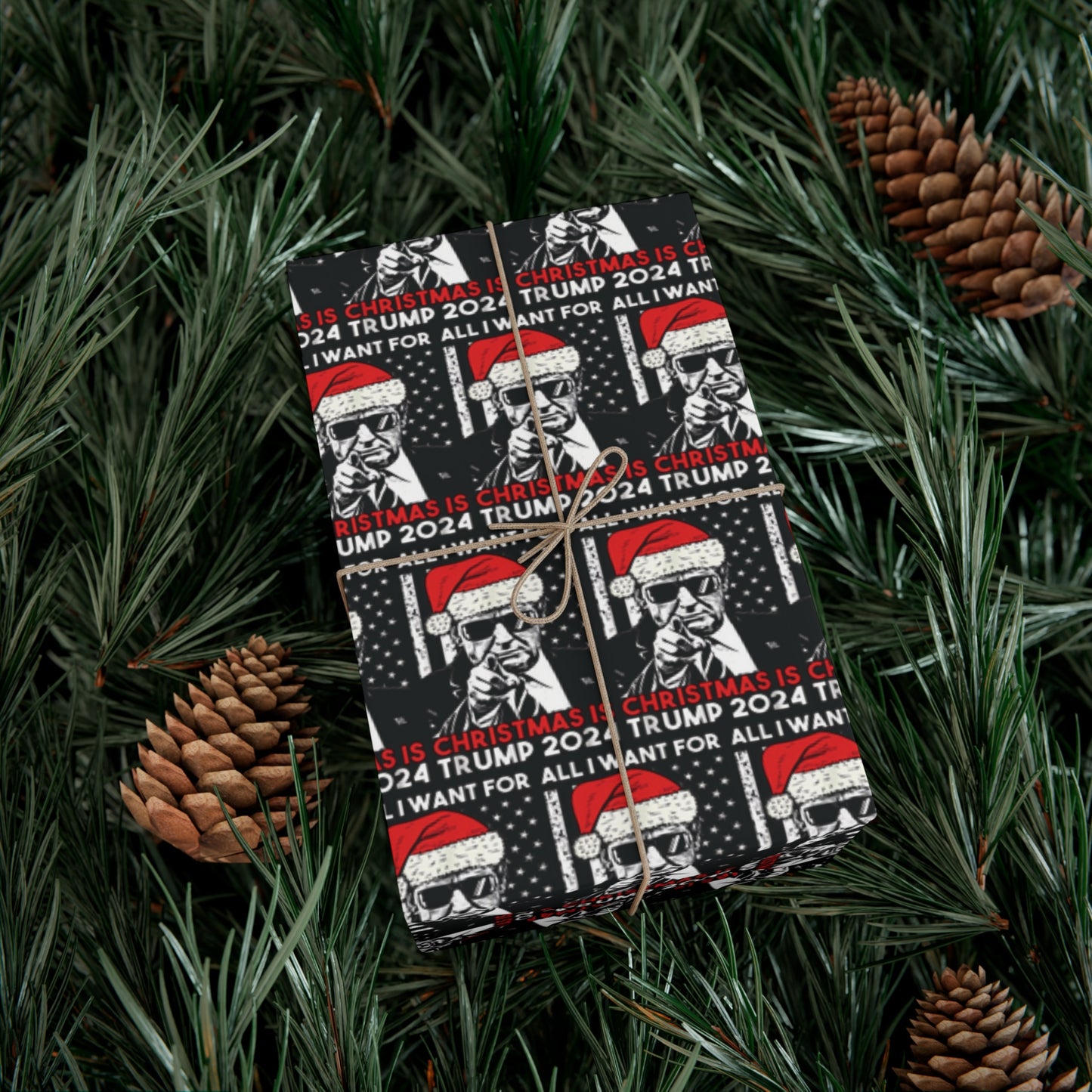 Trump Christmas 2024 Gift Wrap Papers