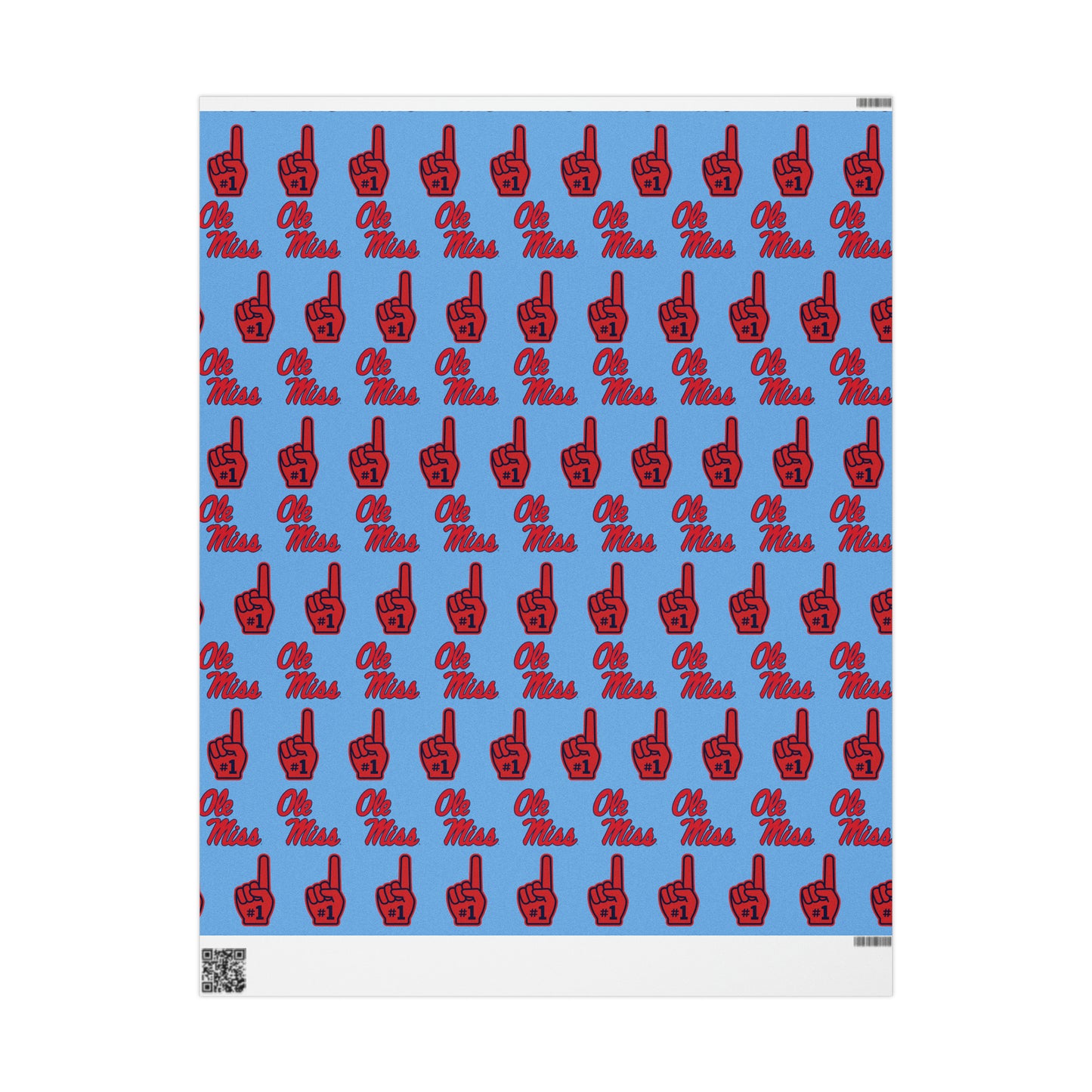 Ole Miss #1 (Blue) Wrapping Papers