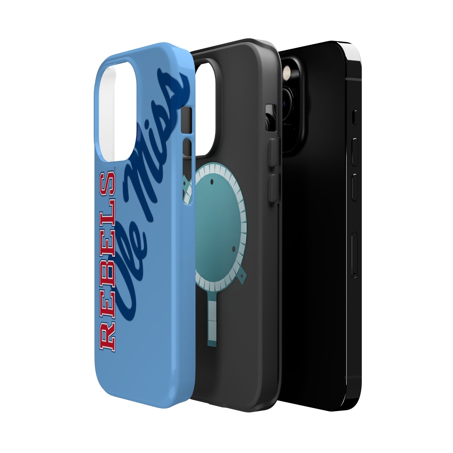 Ole Miss Rebels Iphone 14 MagSafe Tough Case (Blue)