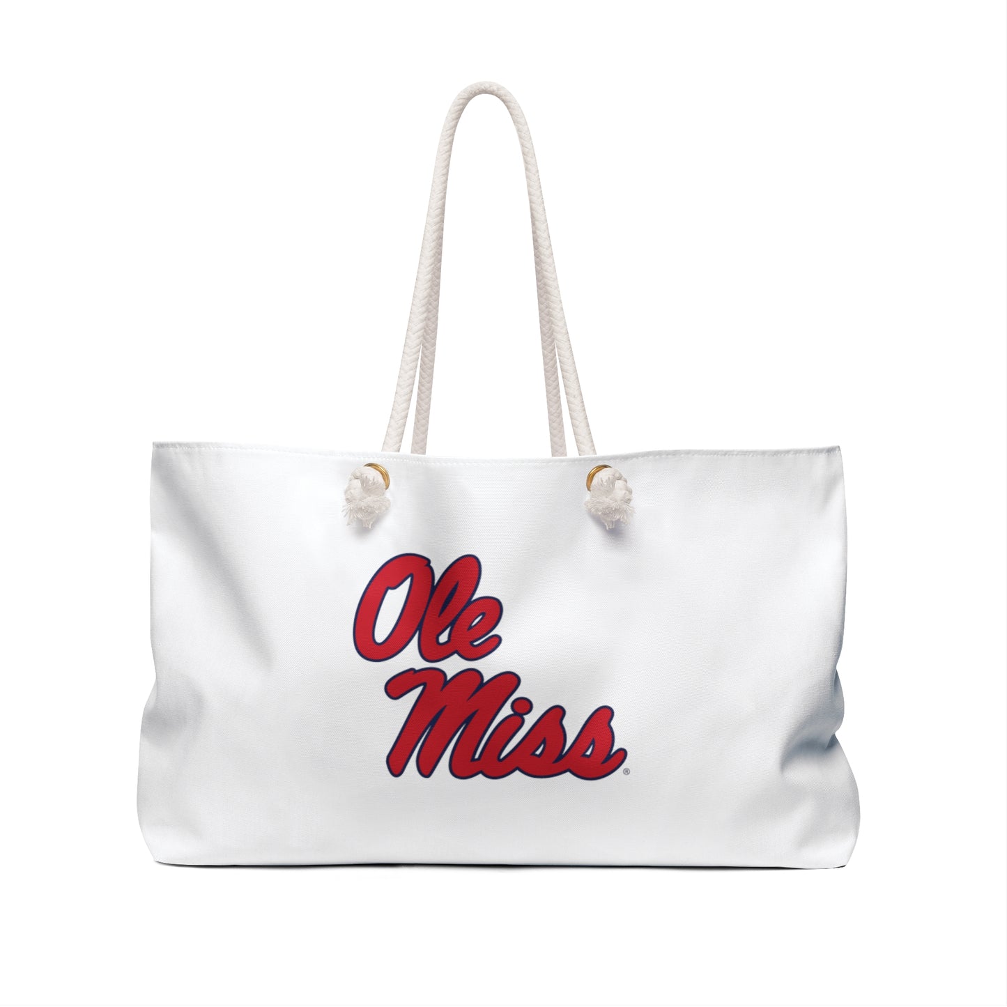 Ole Miss (White) Weekender Bag