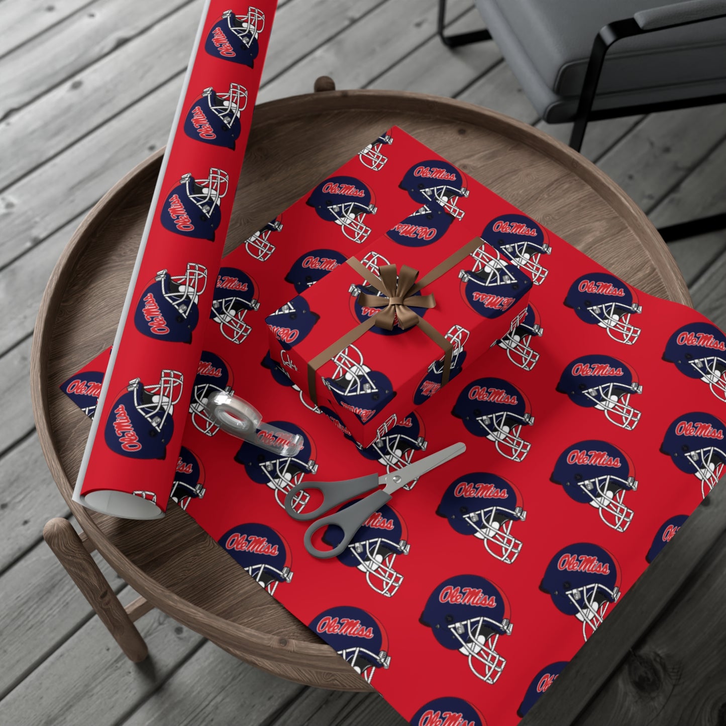 Ole Miss Football Gift Wrap Papers