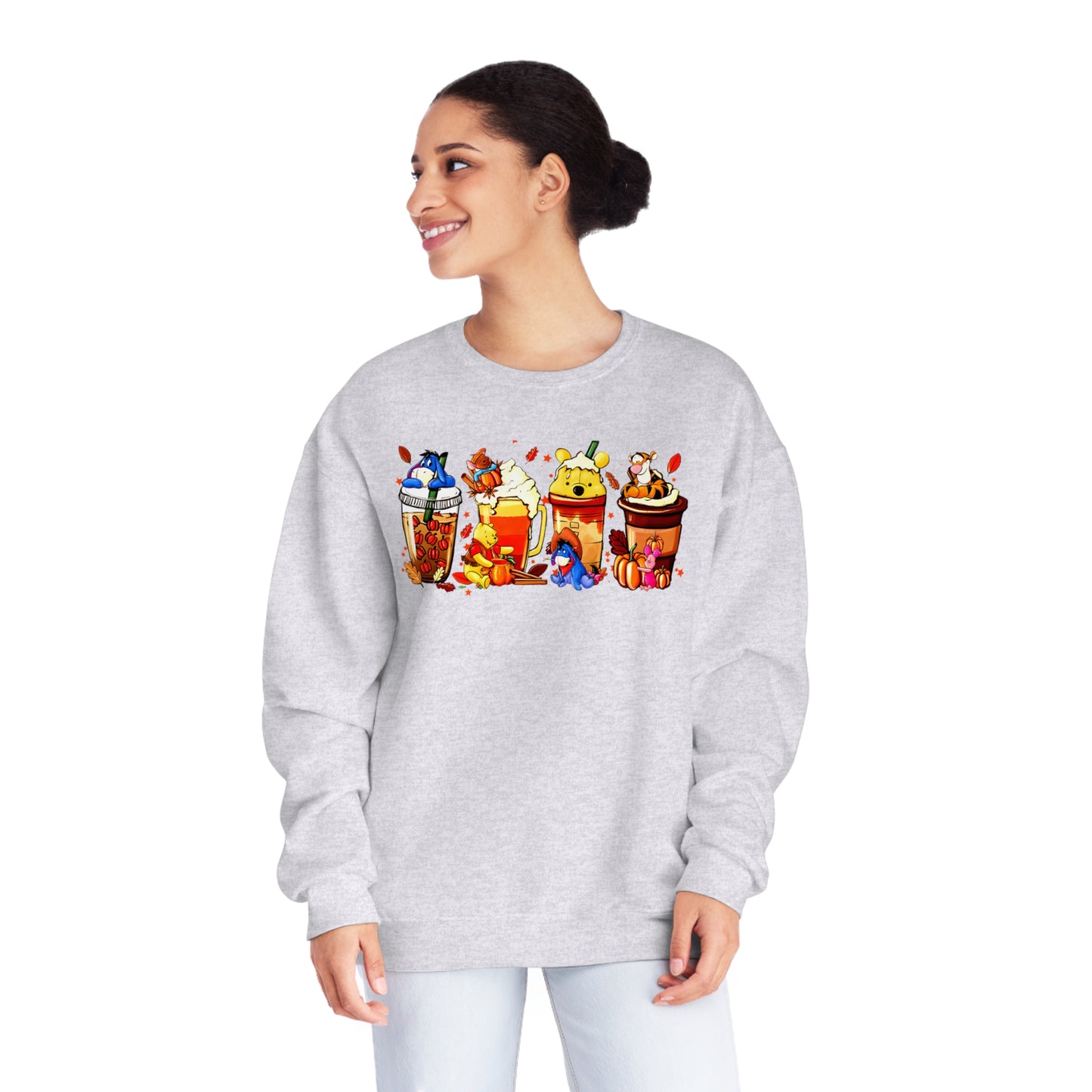 Pooh Bear Latte Unisex NuBlend® Crewneck Sweatshirt