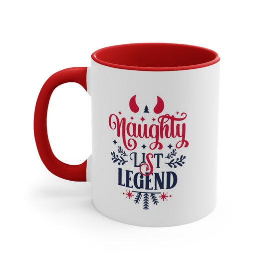 Naughty List Legend Accent Coffee Mug, 11oz