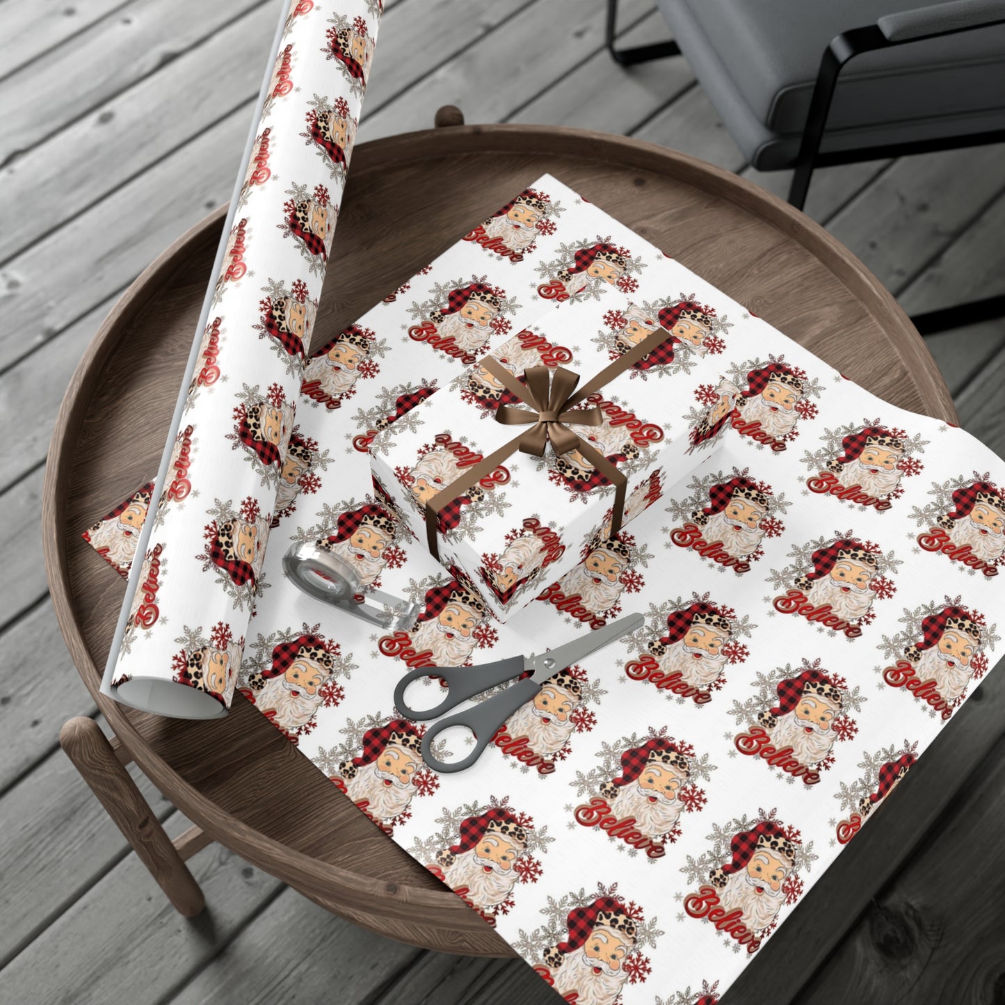 Santa Believe Gift Wrap Papers