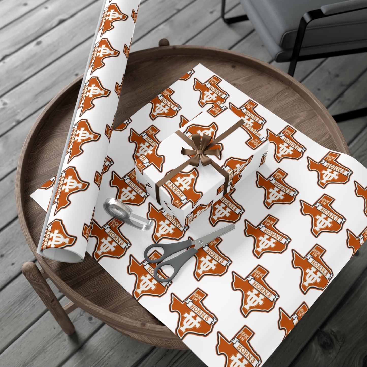 Hook em Horns UT Gift Wrap Papers
