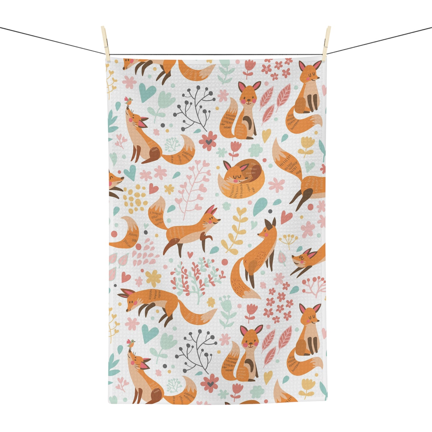 Foxes Soft Tea Towel