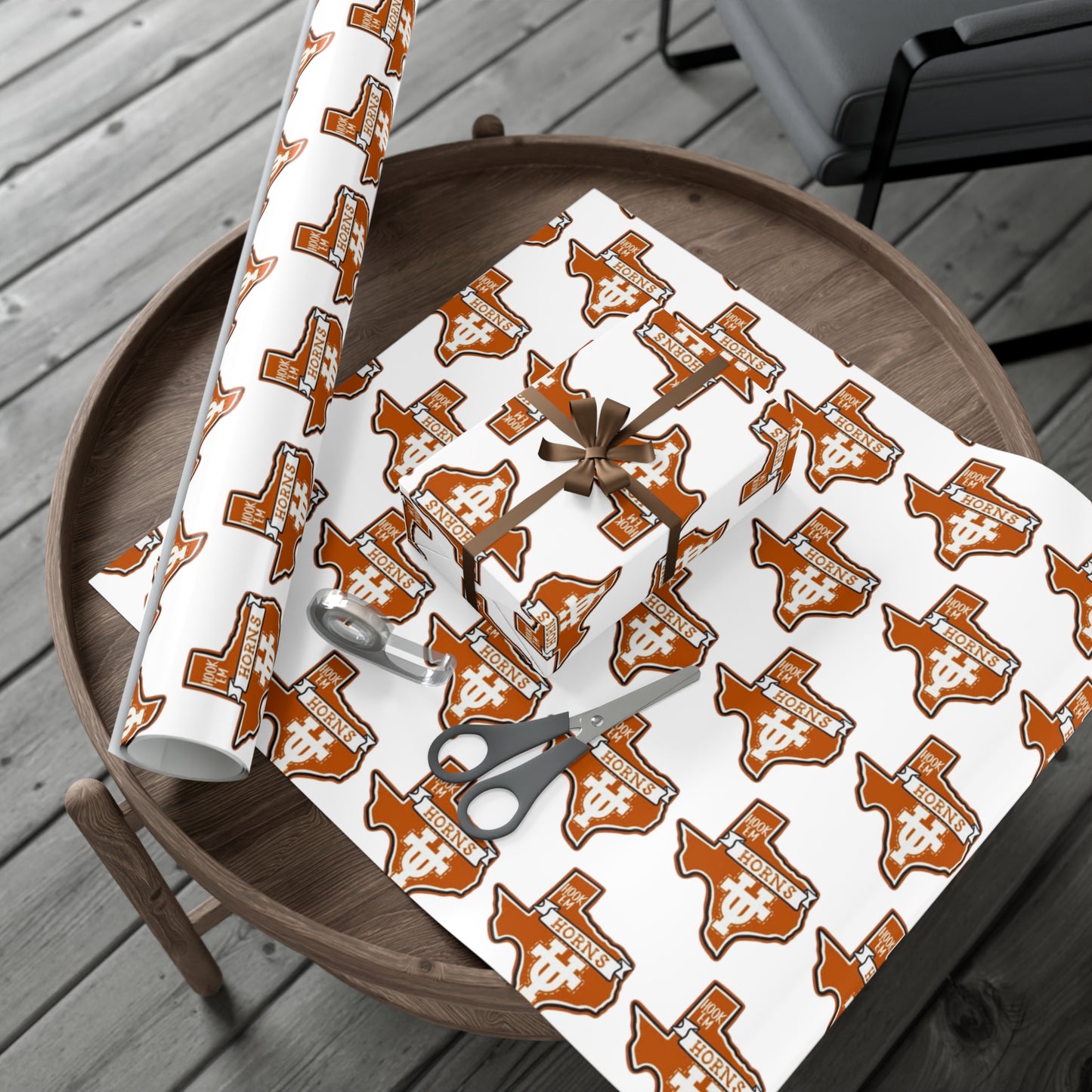Hook em Horns UT Gift Wrap Papers