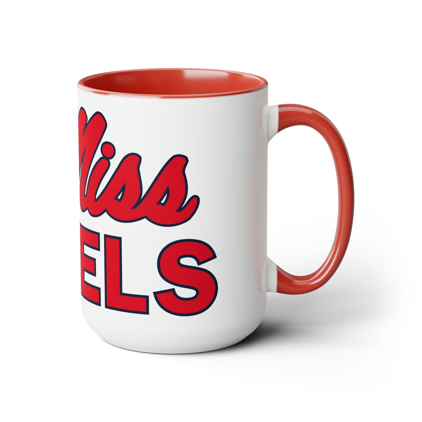 Ole Miss Rebels Two-Tone Coffee Mugs, 15oz
