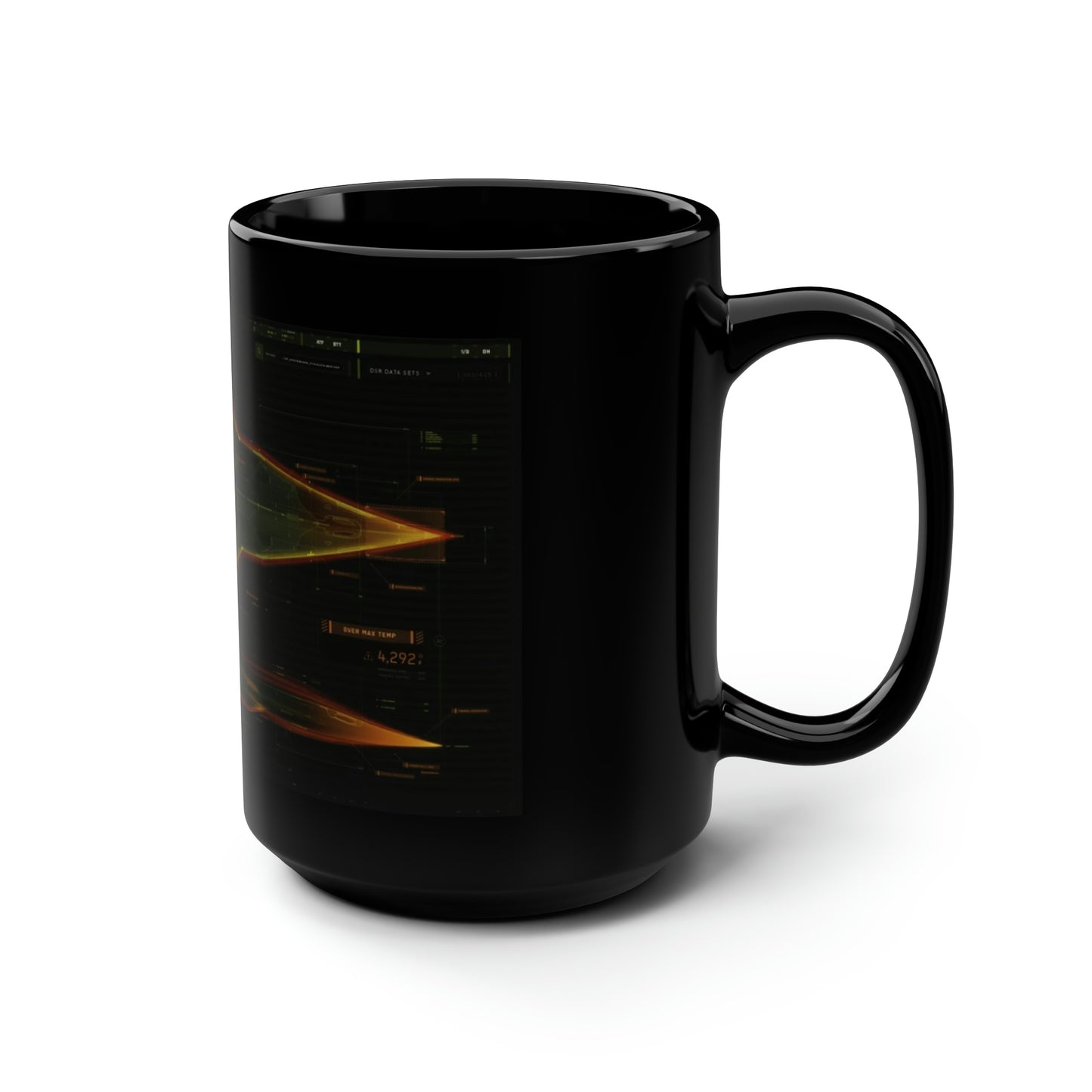 Darkstar Display Black Mug, 15oz