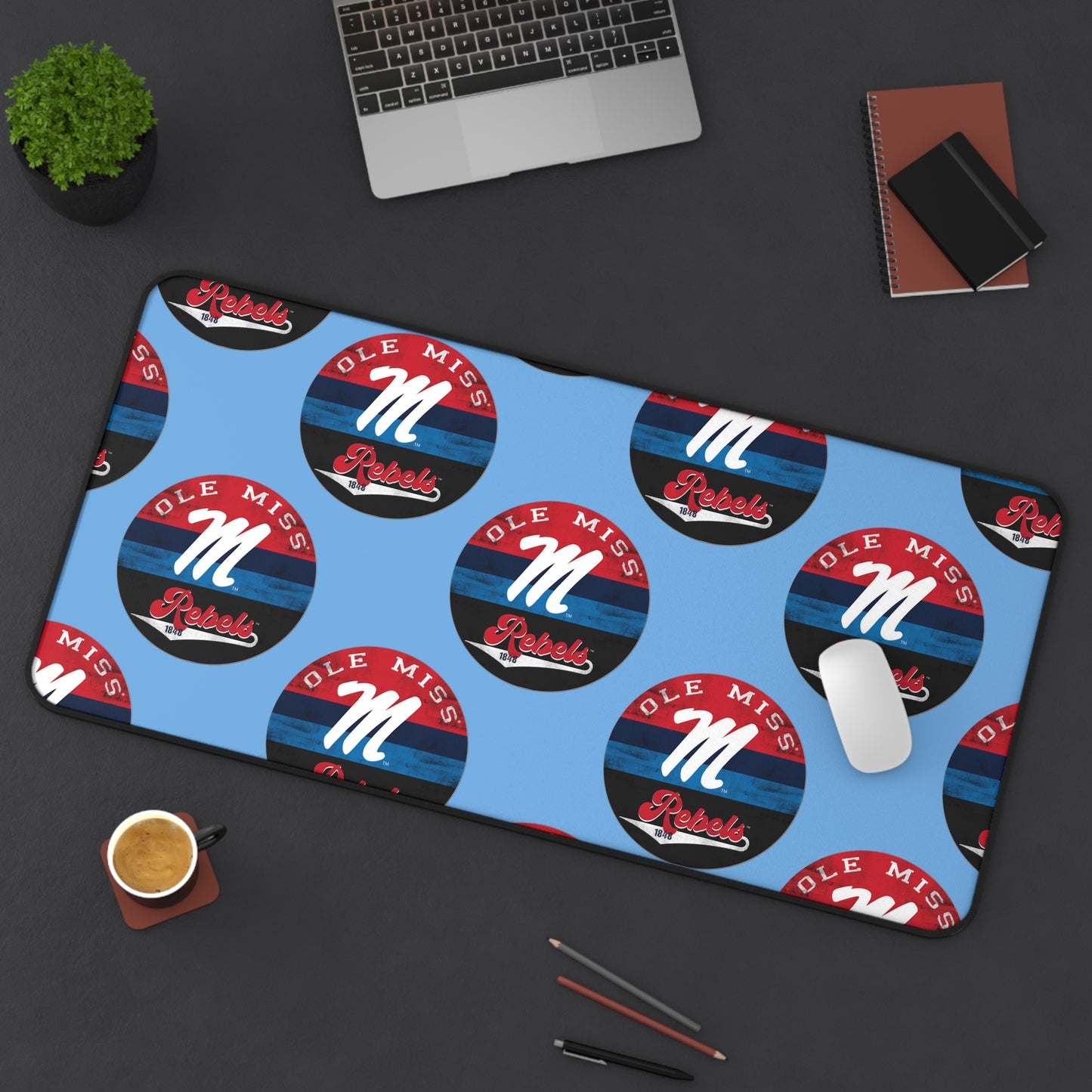 Ole Miss "M" Rebels 1848 Desk Mat