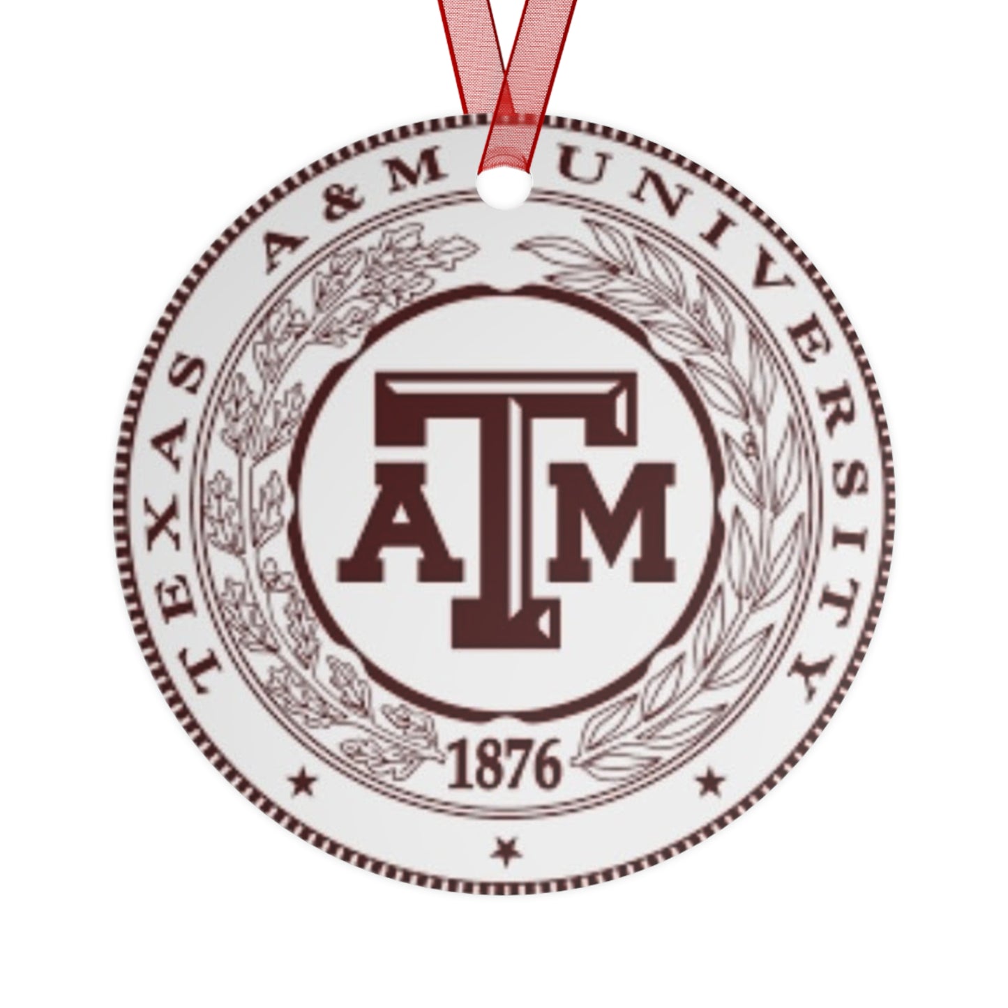 Texas A&M Metal Ornaments