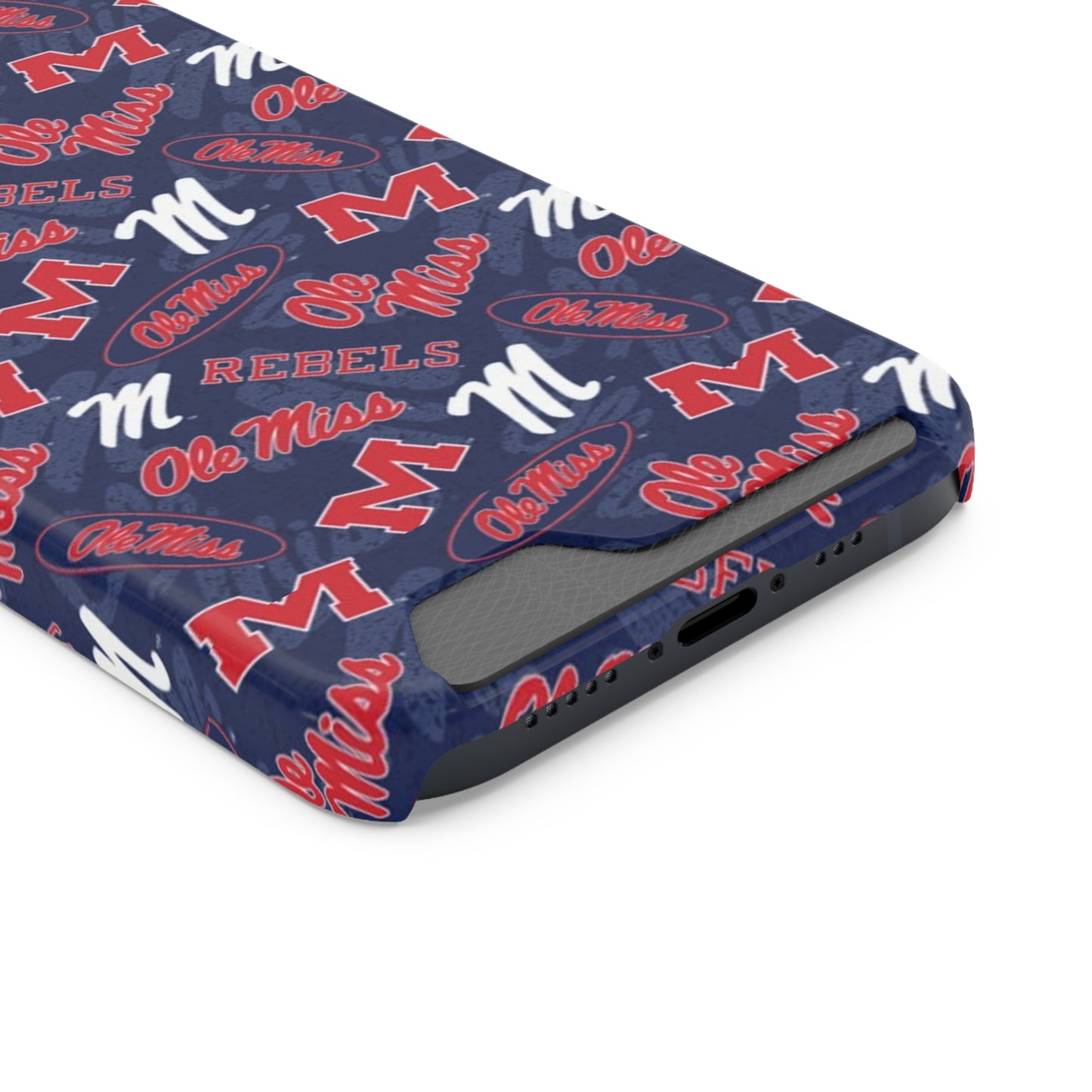 Ole Miss Phone Case With Card Holder