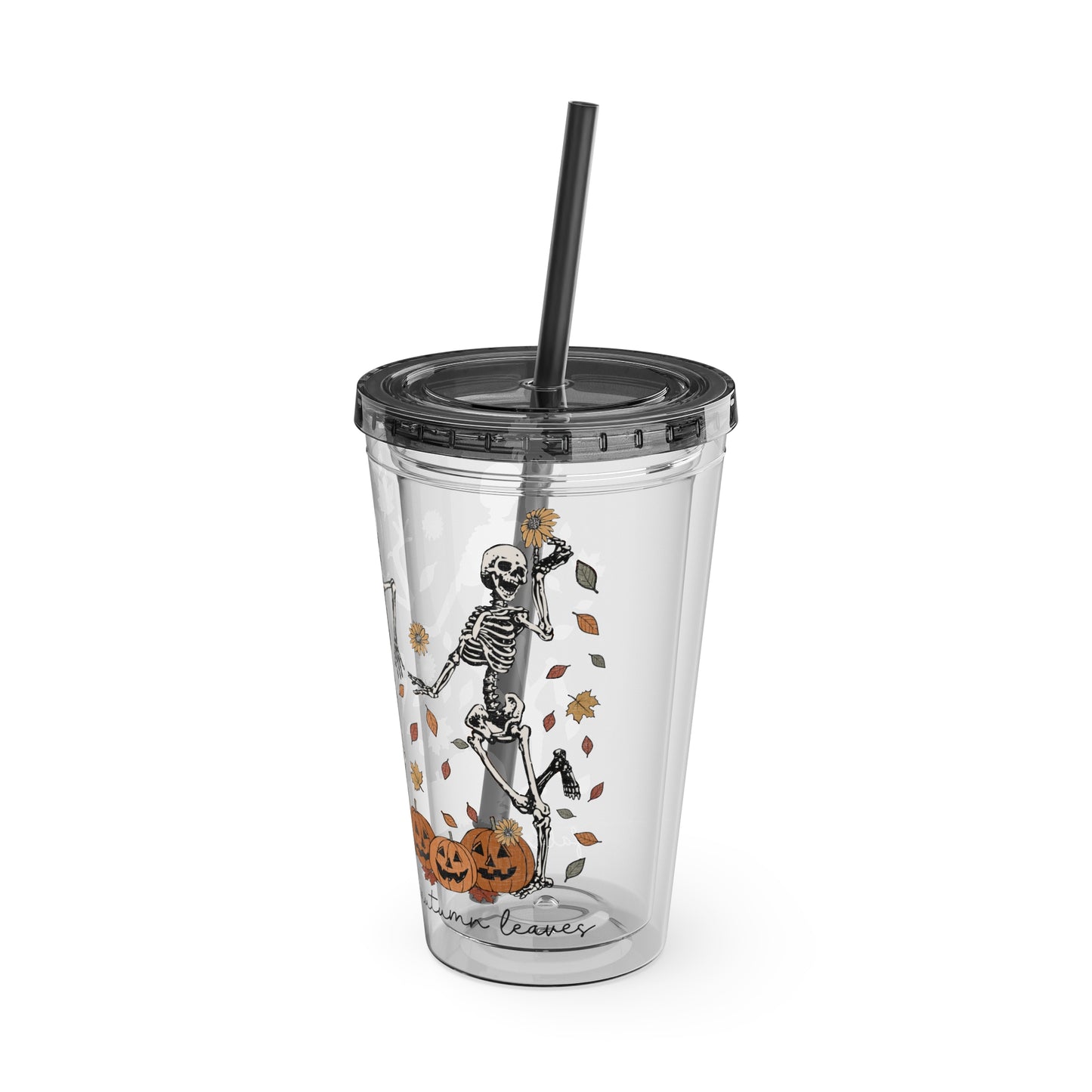 Halloween Sunsplash Tumbler with Straw, 16oz