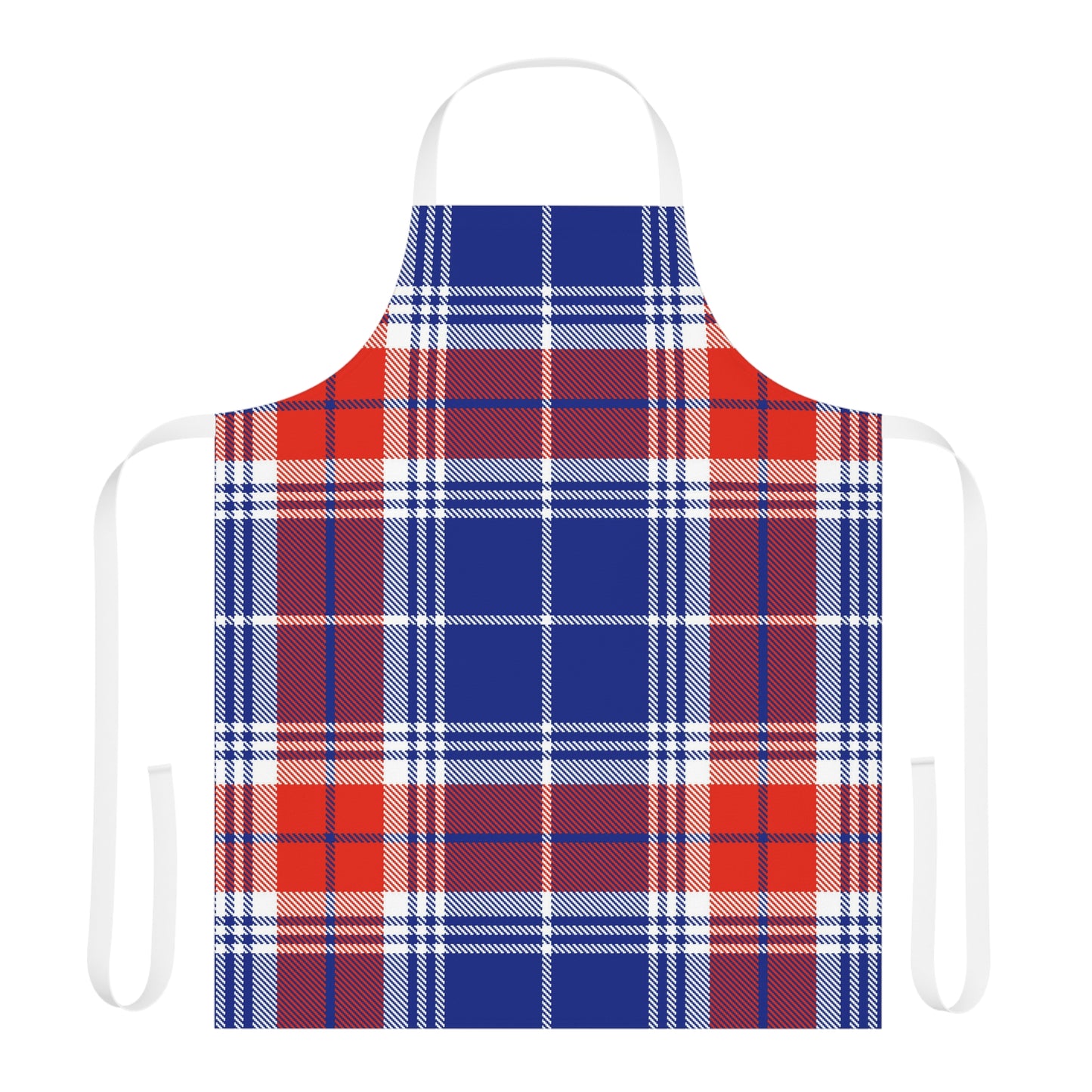 Red, White & Blue Plaid Apron (AOP)