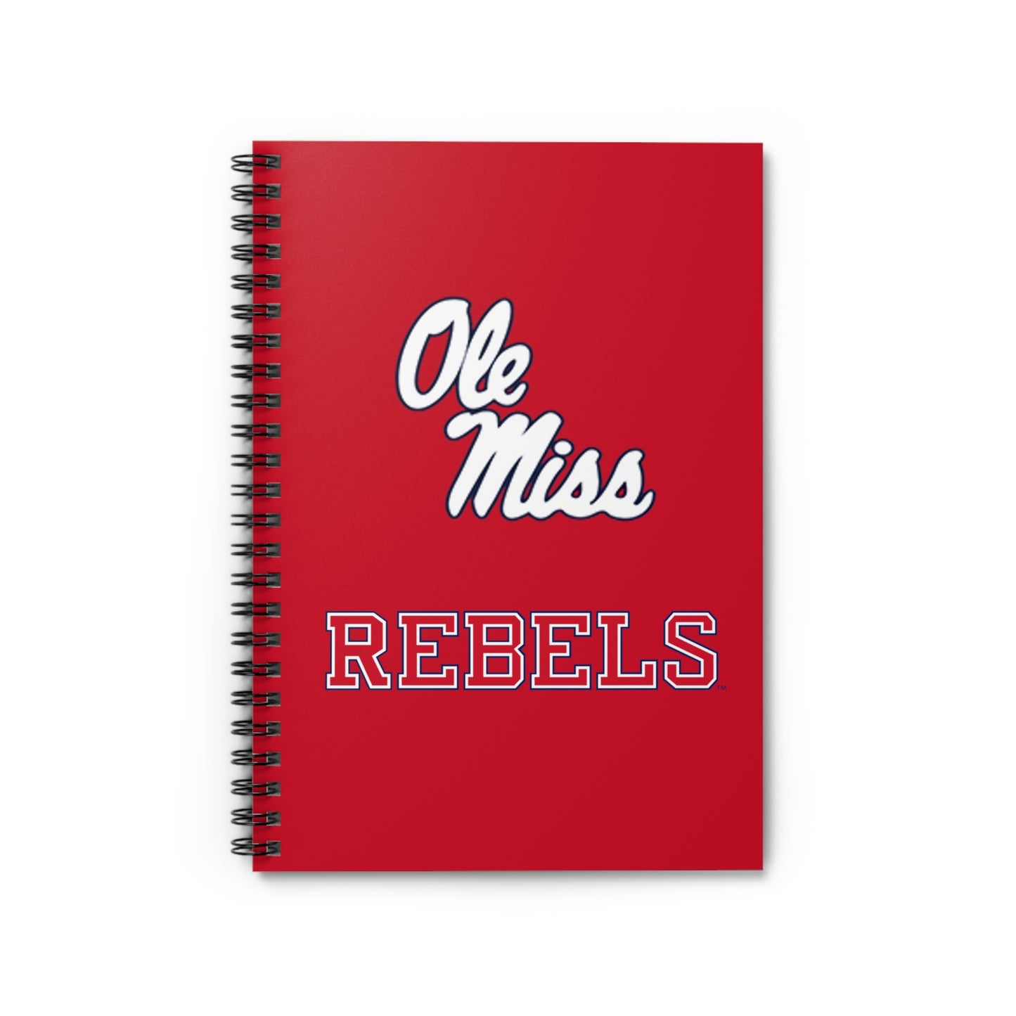 Ole Miss Rebels Spiral Notebook - Ruled Line - RED