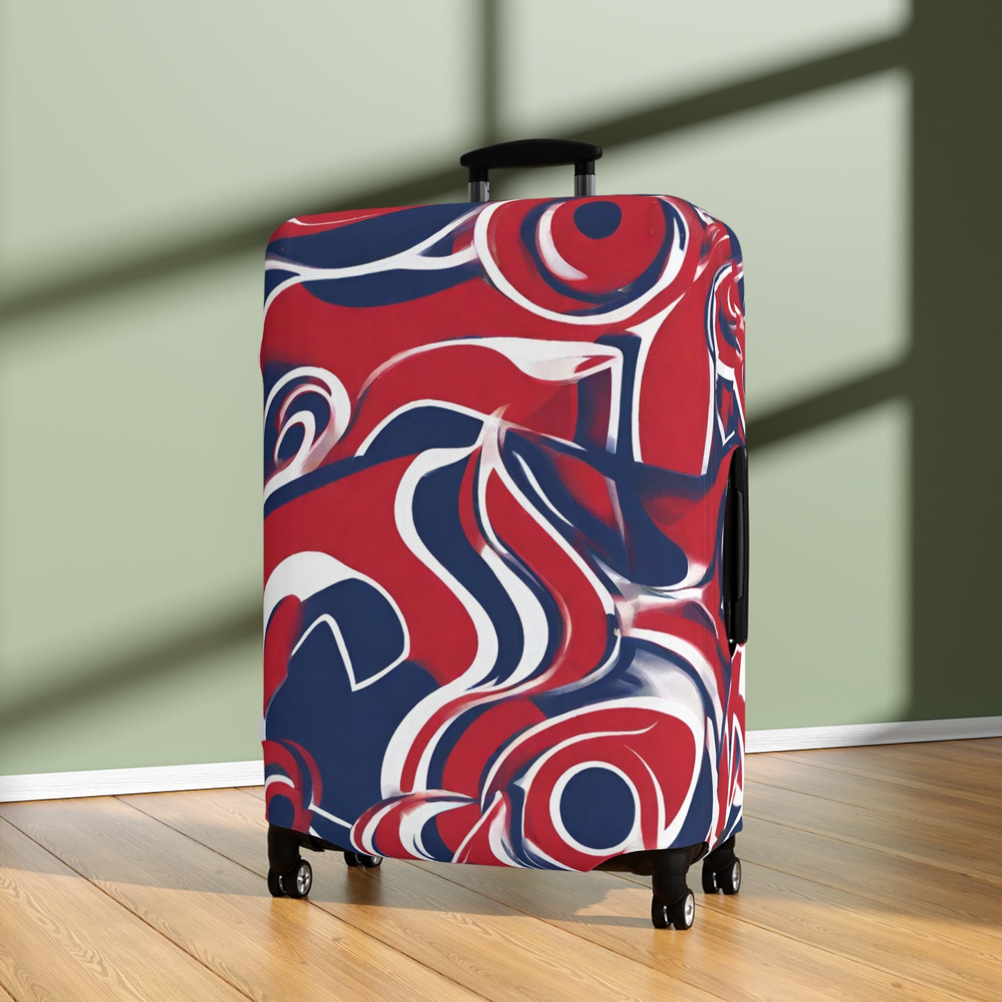 Red, White & Blue Abstract Suitcase/Luggage