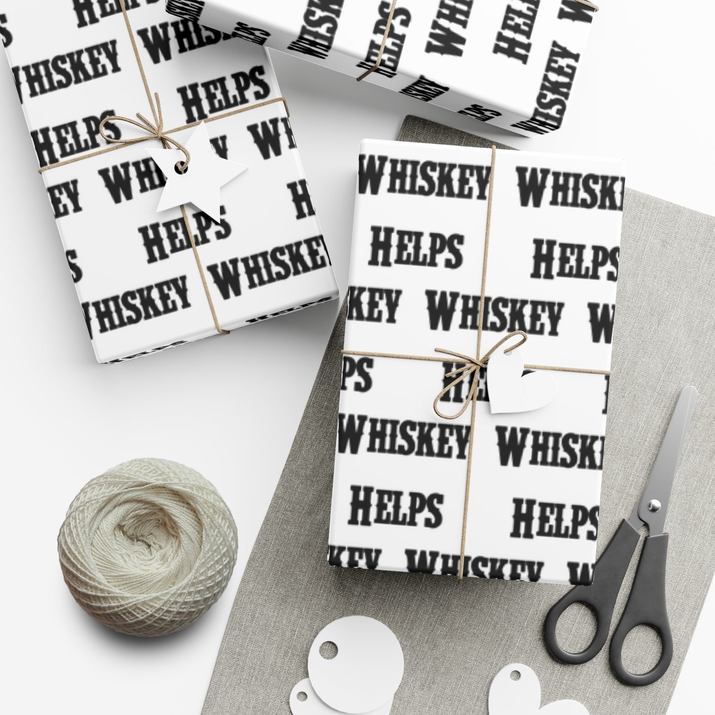 Whiskey Helps Gift Wrap Papers