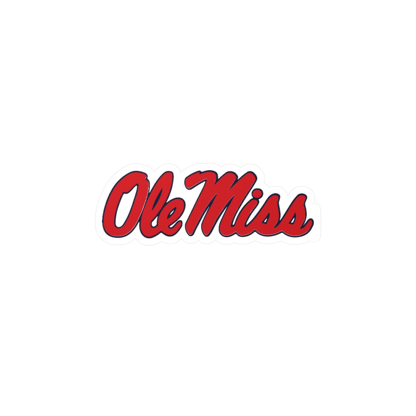 Ole Miss Kiss-Cut Vinyl Decals