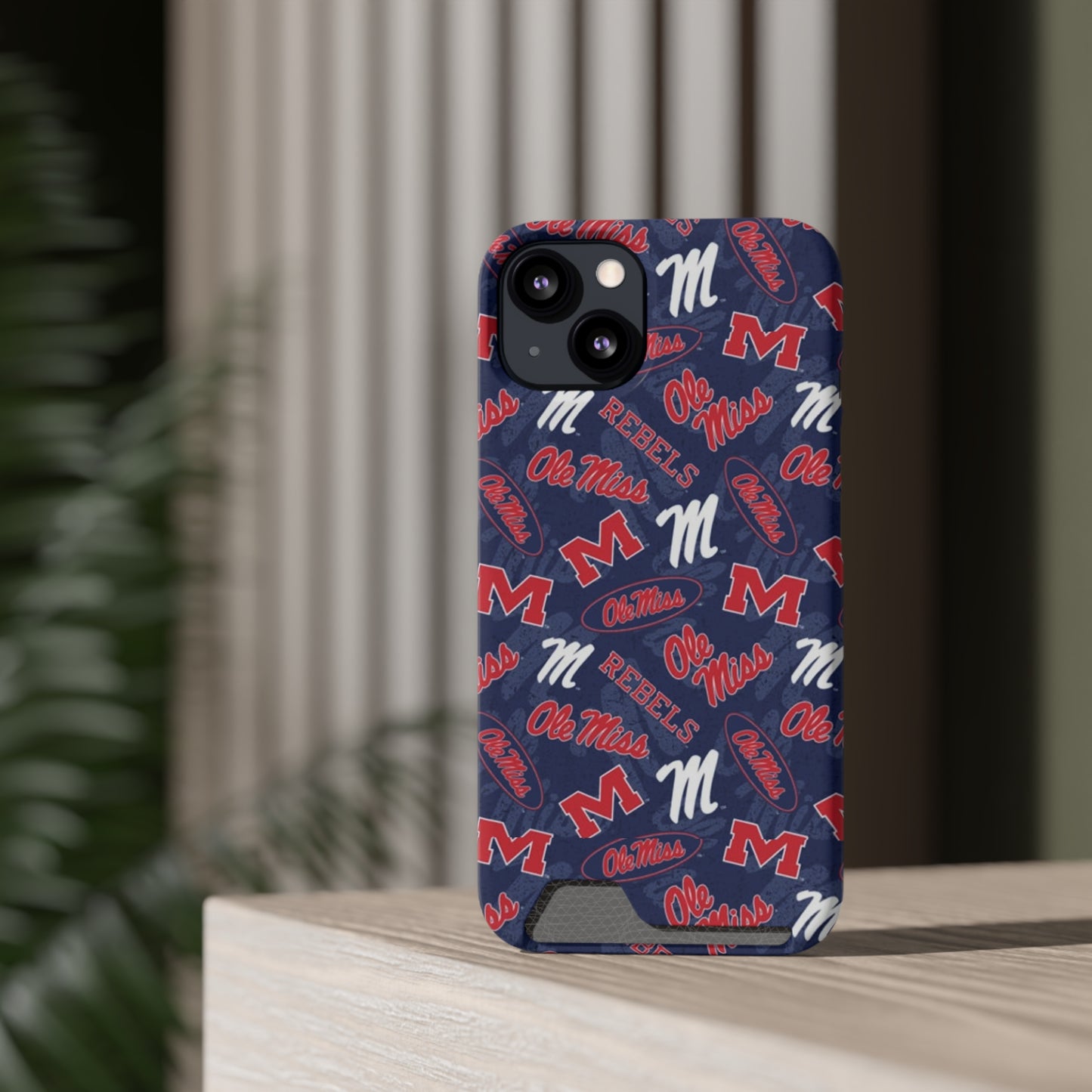 Ole Miss Phone Case With Card Holder