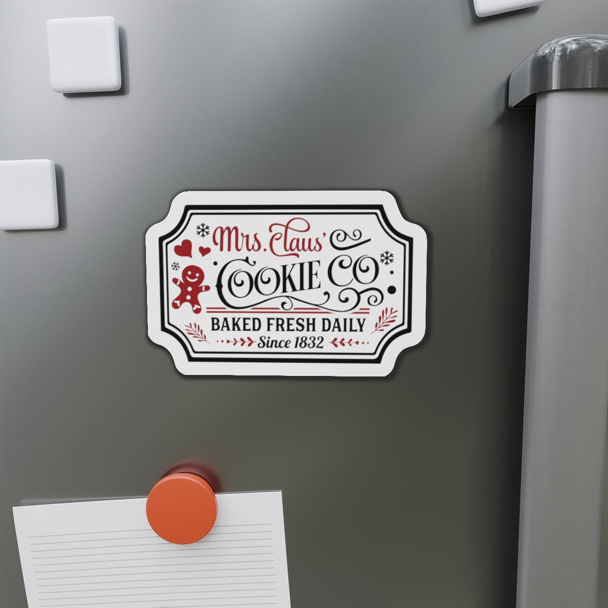Mrs. Clause Cookie Comany Die-Cut Magnets