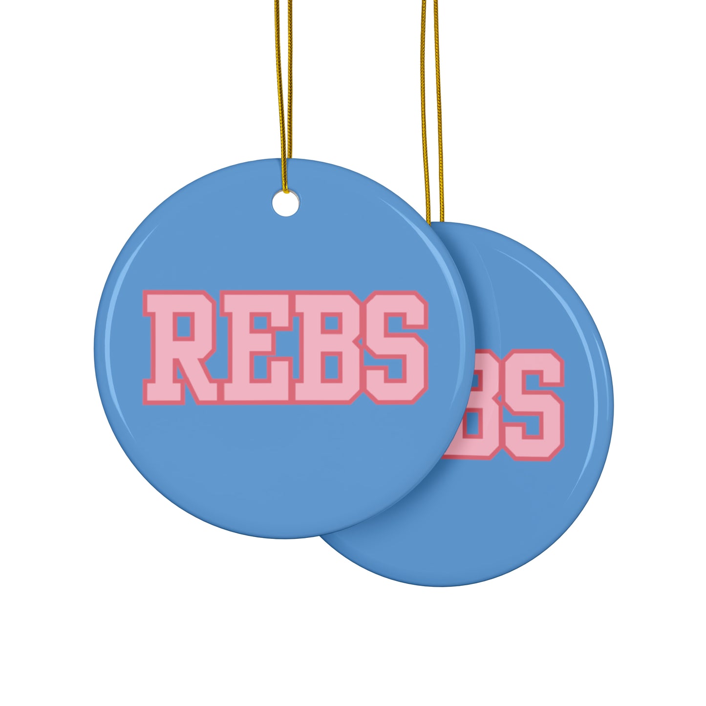 REBS Ceramic Ornaments (1pc, 3pcs, 5pcs, 10pcs) Blue