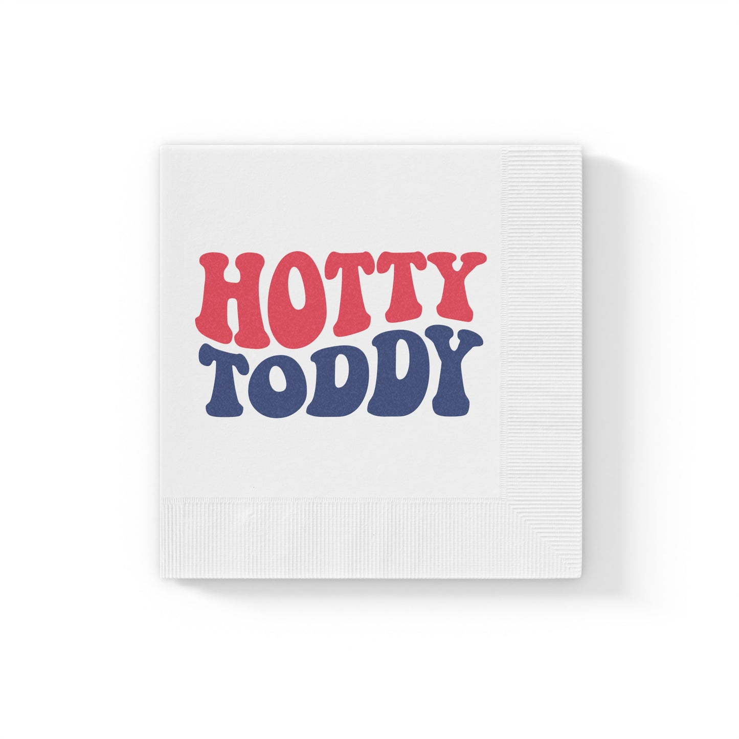 Hotty Toddy White Coined Napkins