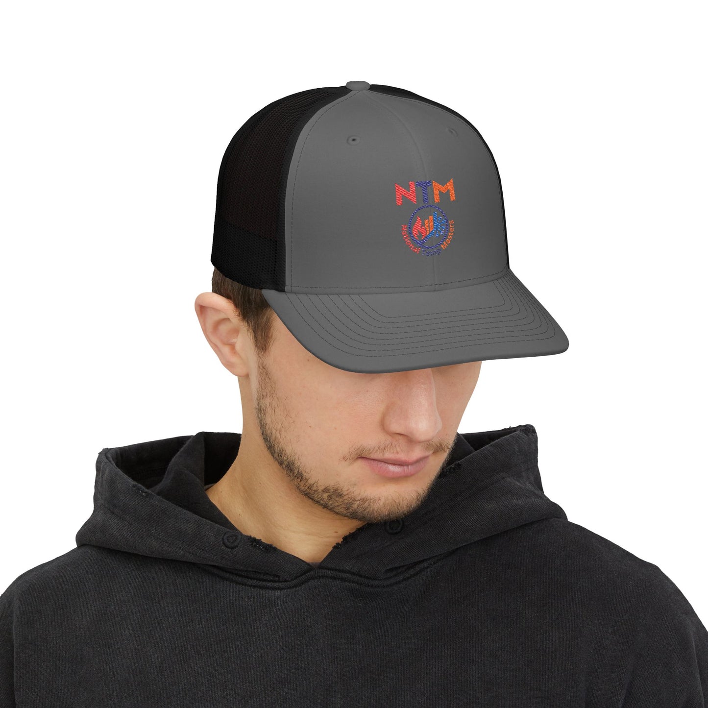 NTM Embroidered Snapback Trucker Cap | Stylish Outdoor Hat for All Occasions, Birthday Gift, Casual Accessory, Summer Essential