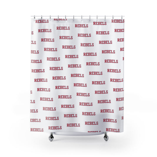 Rebels (White) Shower Curtains