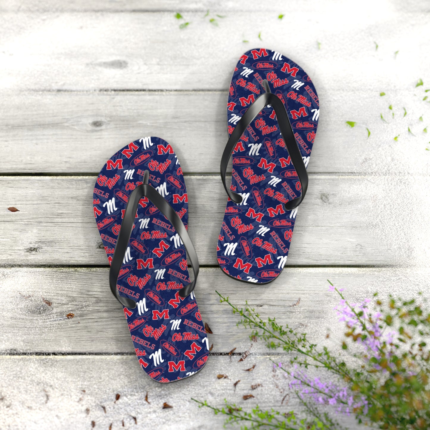 Ole Miss Flip Flops