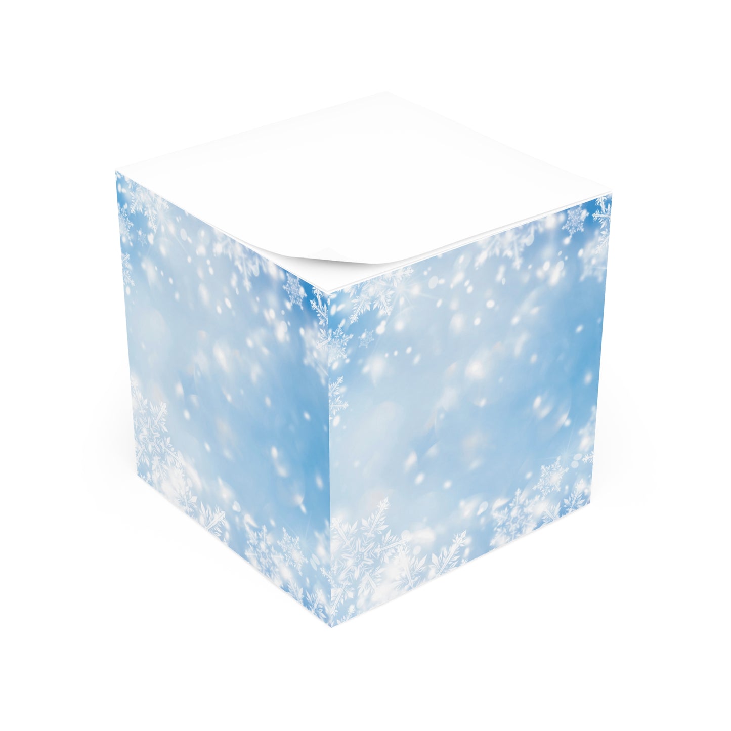 Winter Snow Note Cube