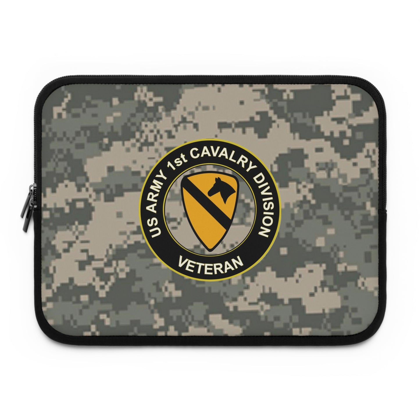 US Army First Cavalry Laptop Sleeve (Camo)