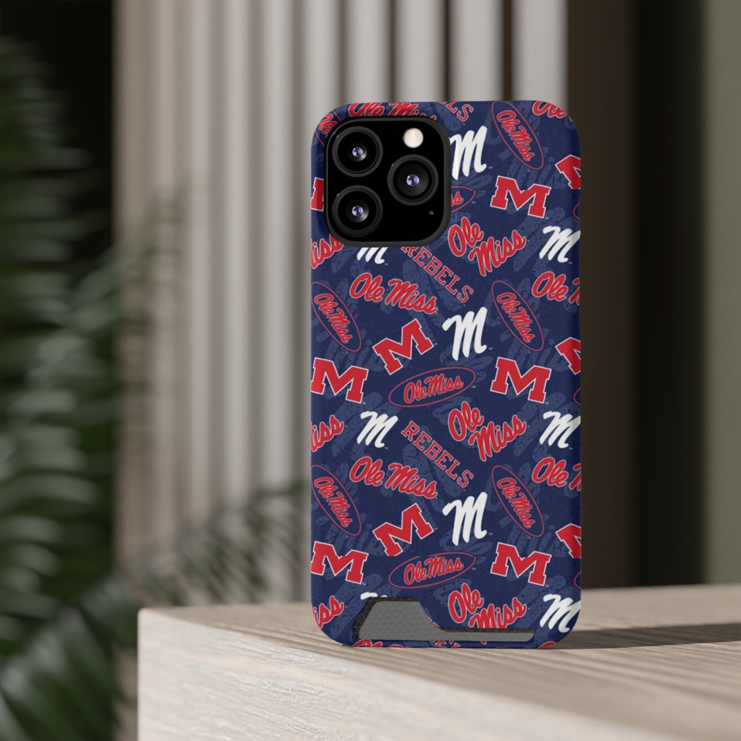 Ole Miss Phone Case With Card Holder