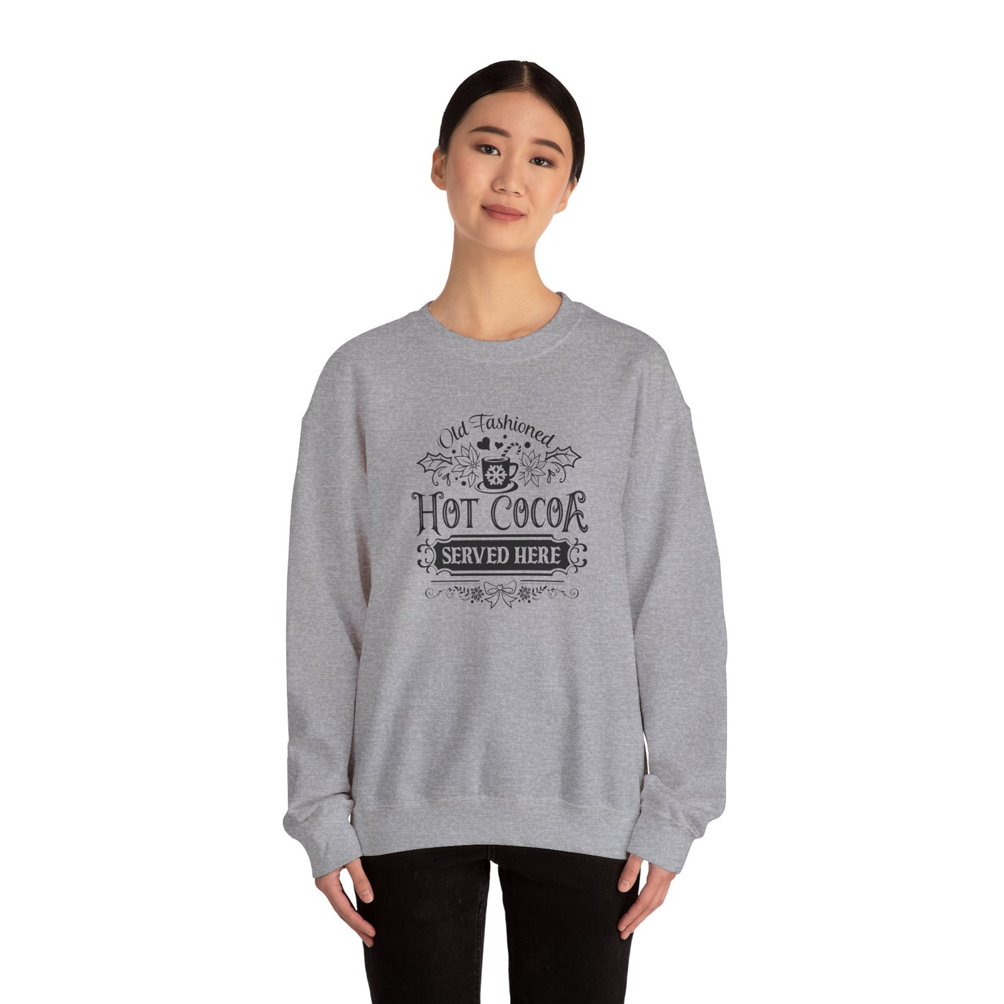 Hot Cocoa Sold Here Unisex Heavy Blend™ Crewneck Sweatshirt