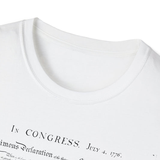 Declaration of Independence  Unisex Softstyle T-Shirt