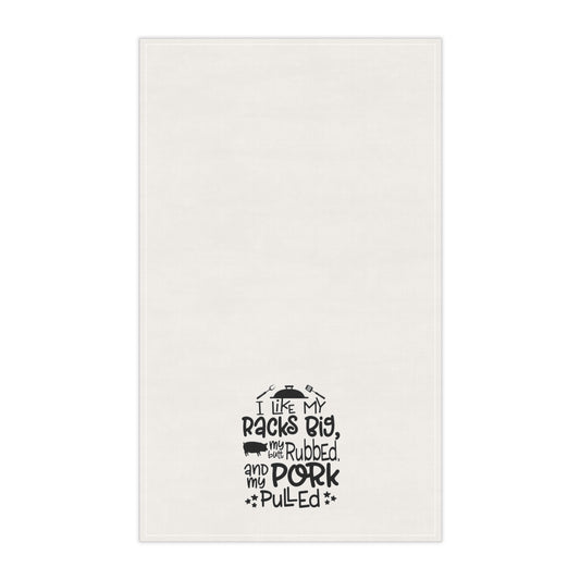 I Like My Racks Big Kitchen Towel
