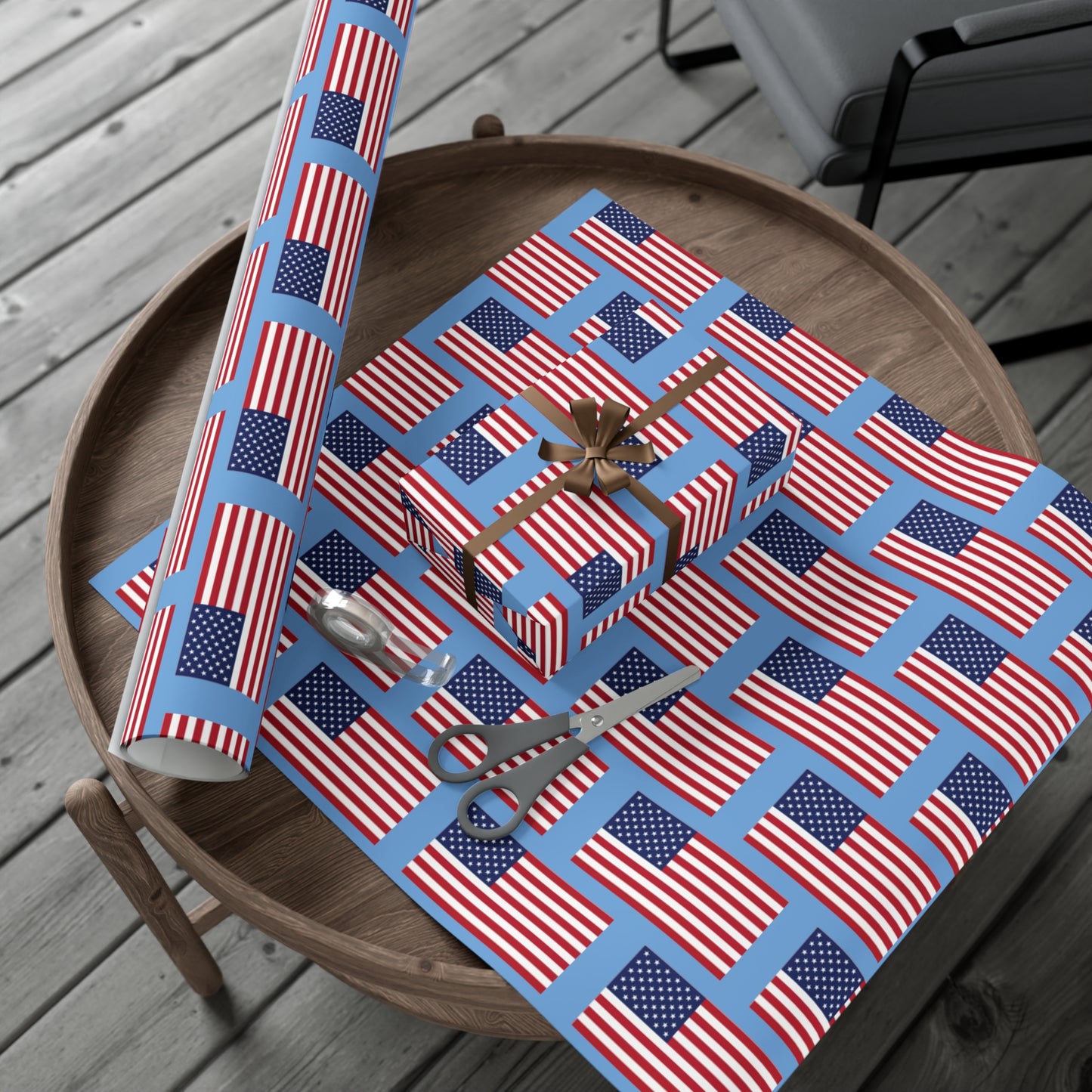 American Flag Gift Wrap Papers