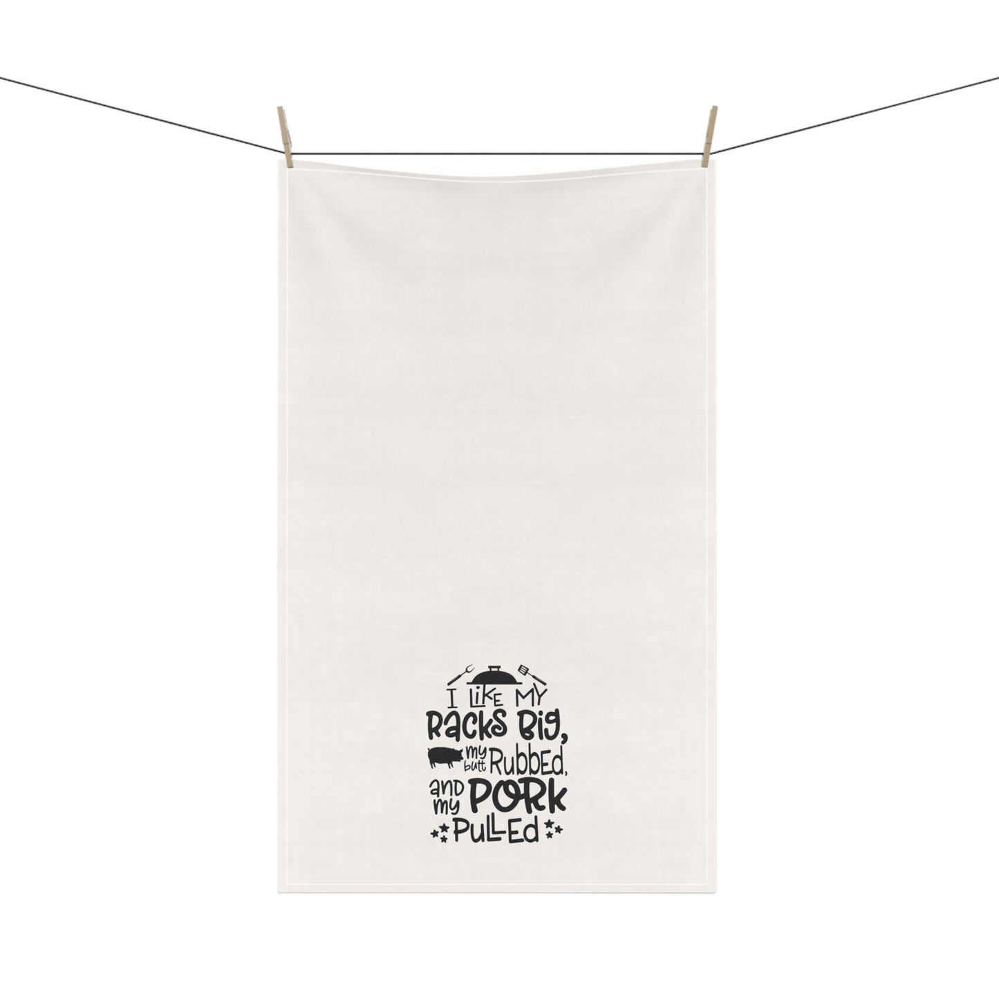 I Like My Racks Big Kitchen Towel