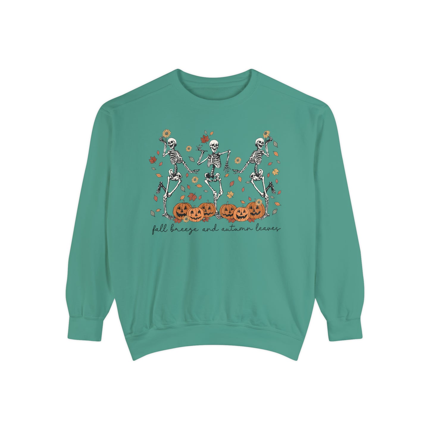 Dancing Skeleton Unisex Garment-Dyed Sweatshirt