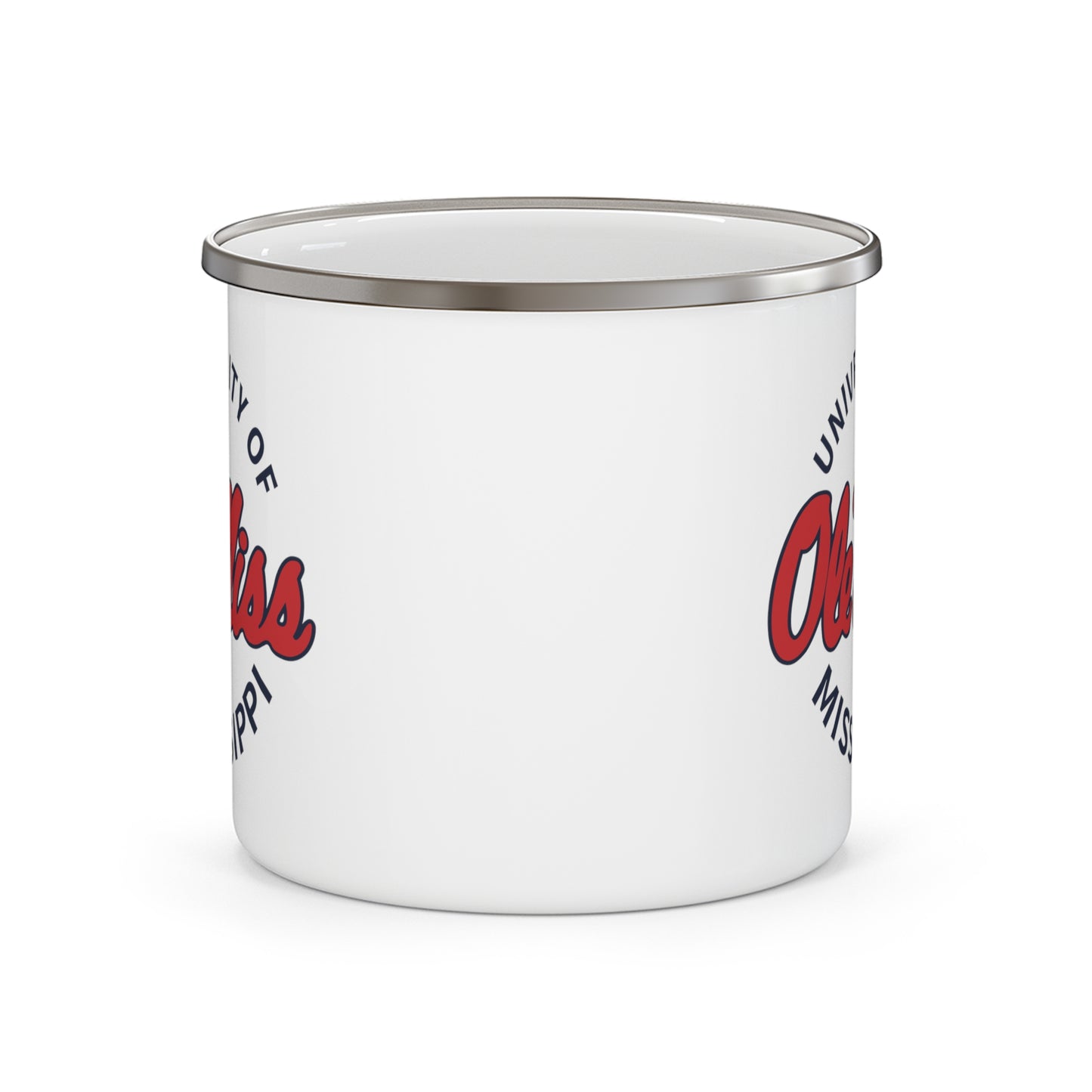 University of Mississippi Enamel Camping Mug