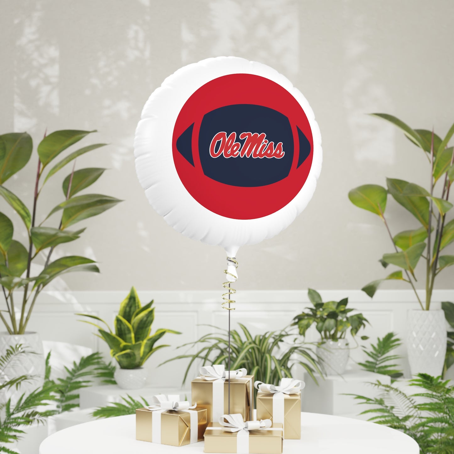 Ole Miss Football Mylar Helium Balloon