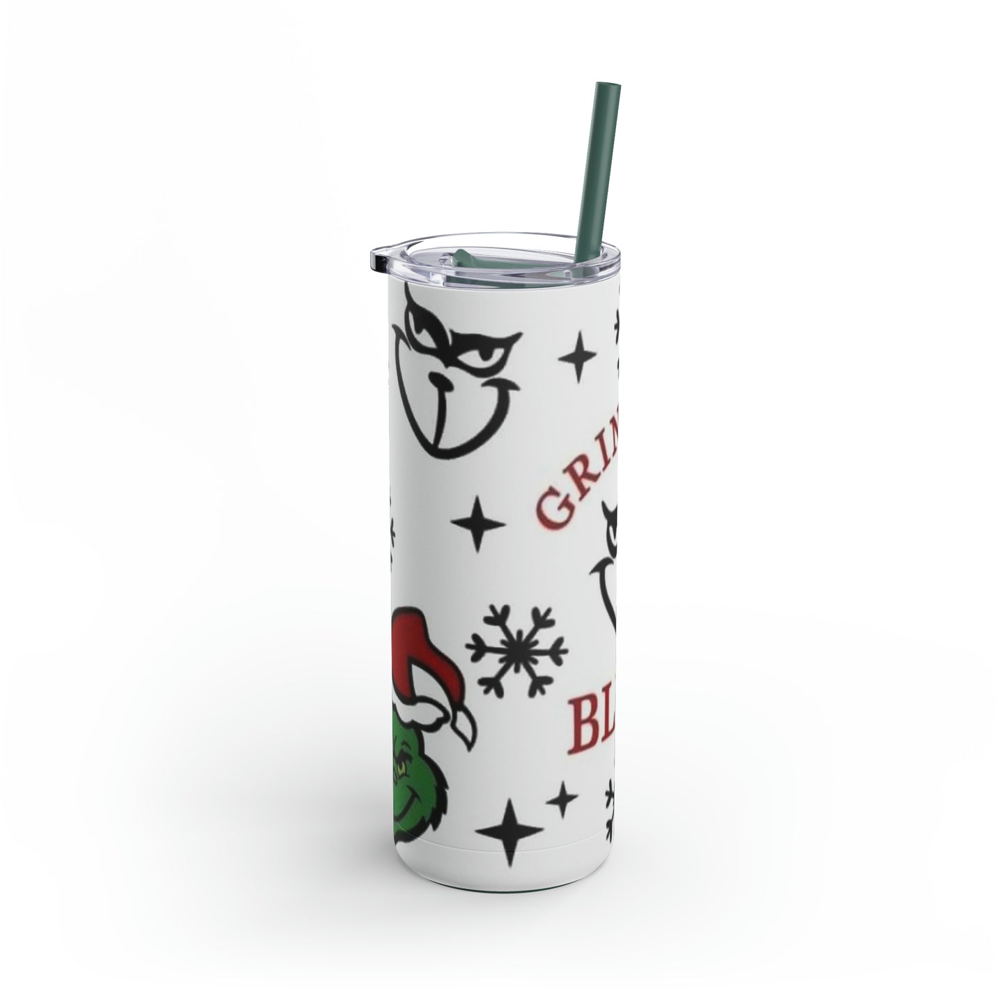 Grinchmas Blend Maars Maker Soft Matte Tumbler, 20oz (Rose)