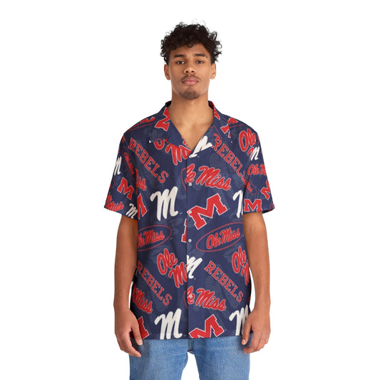 Ole Miss Men's Hawaiian Shirt (AOP)