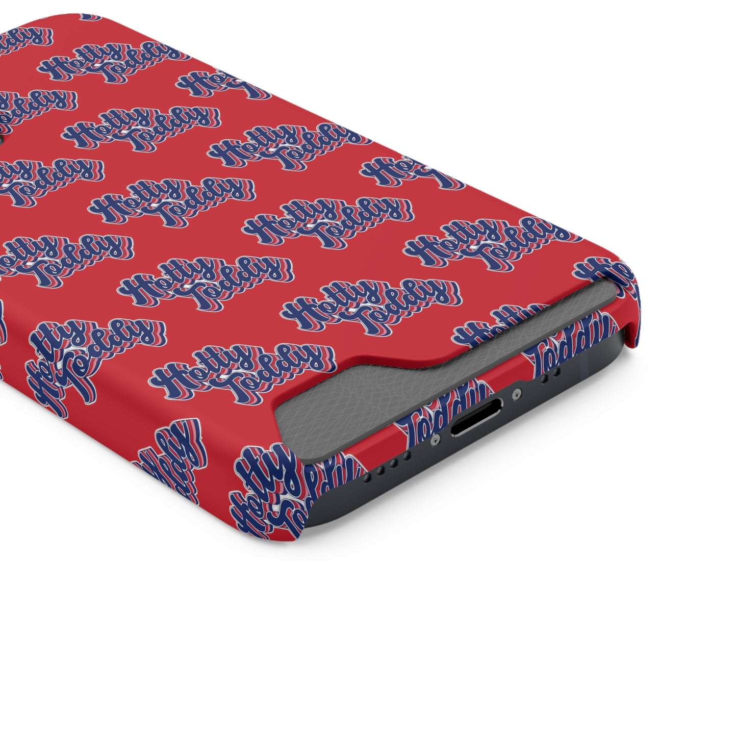 iPhone and Samsung Hotty Toddy (RED) Phone Case With Card Holder