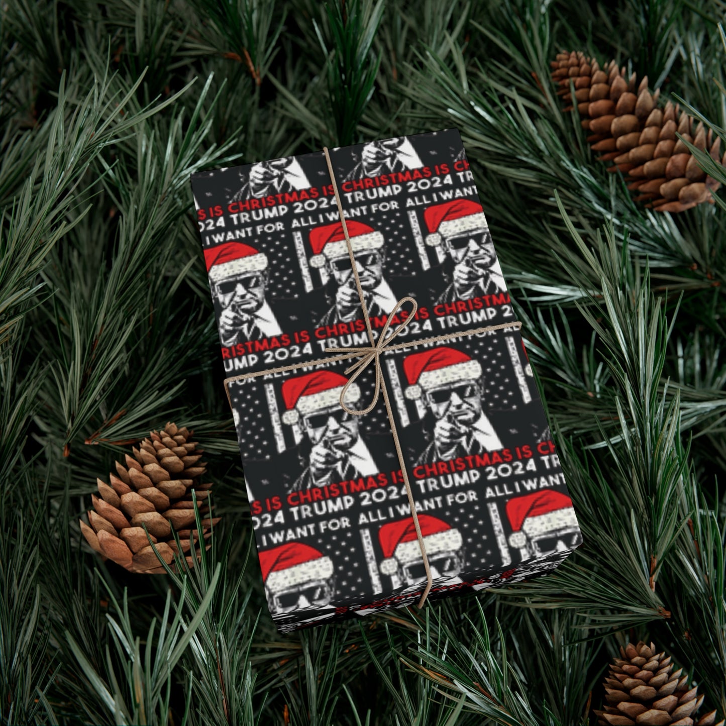 Trump Christmas 2024 Gift Wrap Papers