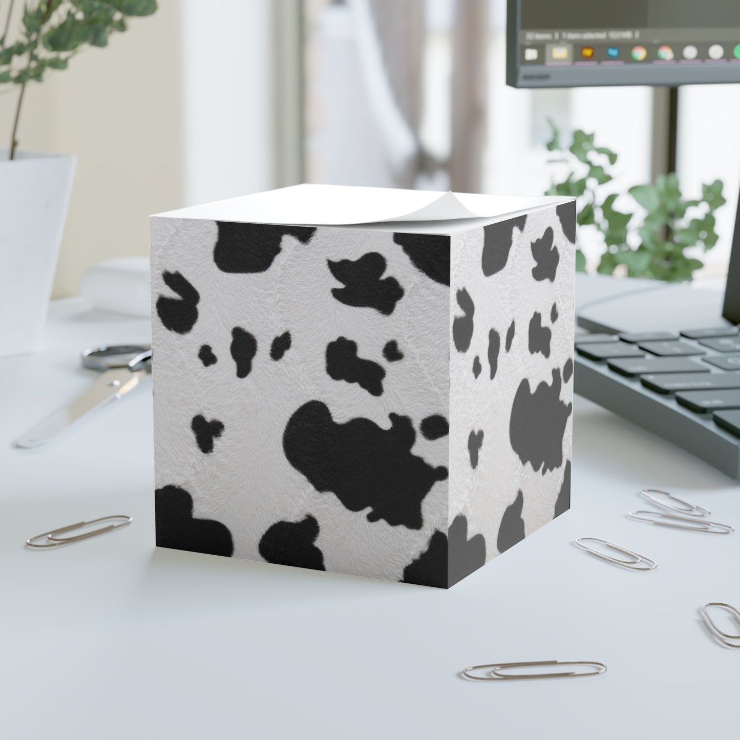 Cow Print Note Cube