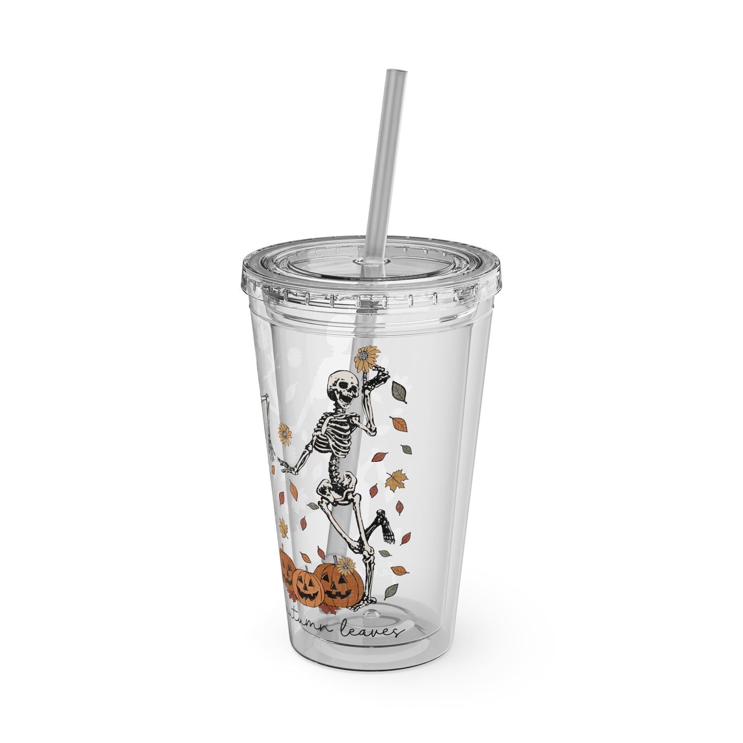 Halloween Sunsplash Tumbler with Straw, 16oz