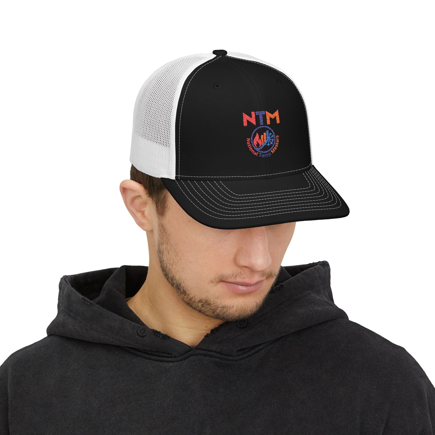NTM Embroidered Snapback Trucker Cap | Stylish Outdoor Hat for All Occasions, Birthday Gift, Casual Accessory, Summer Essential